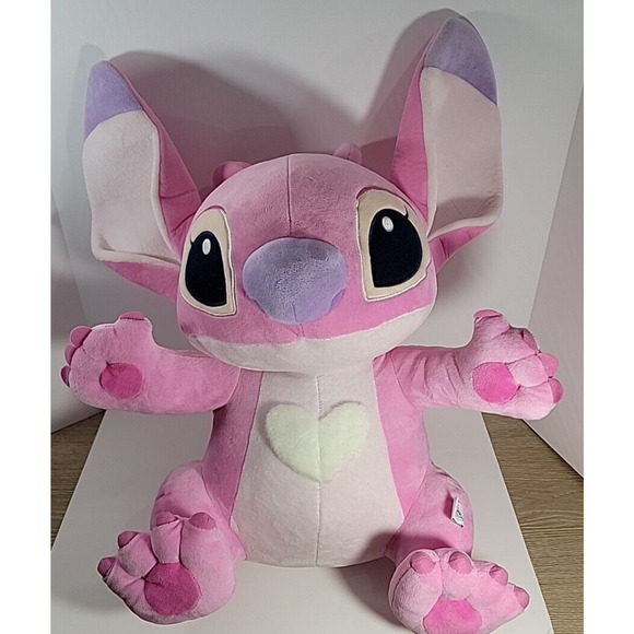 Disney Parks Lilo & Stitch ANGEL PLUSH 23" Jumbo Giant Pink Character Stuffed - Picture 1 of 15